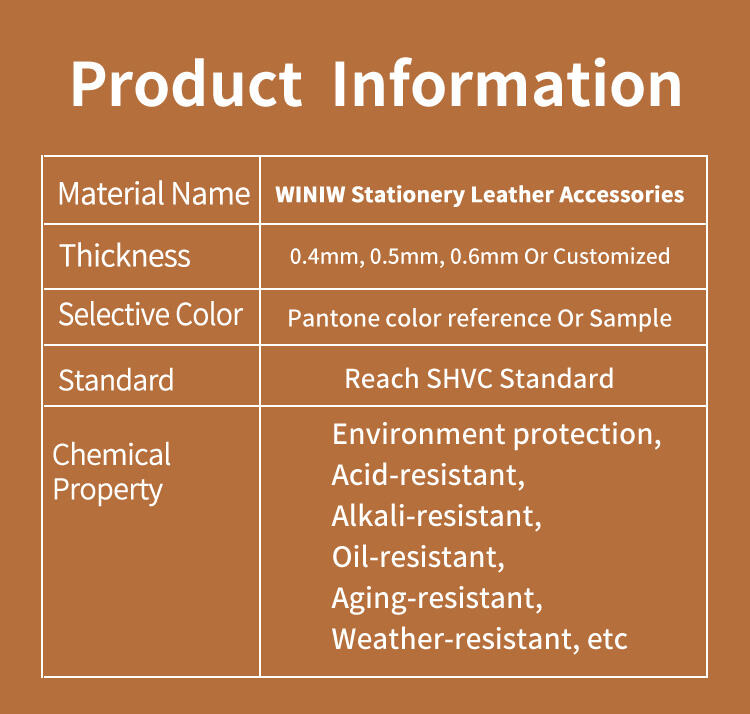 WINIWWaterproof Faux Leather CustomizeCompany Factory Wholesale Synthetic Leather Manufacturers