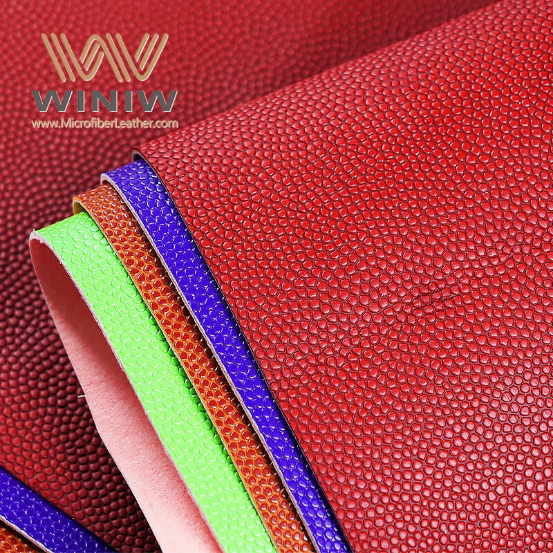 0.6mm Durability Making Rugby PU Faux Leather Material manufacture
