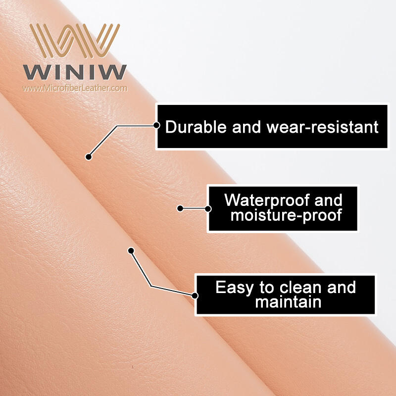 MaterialSuede Leather Waterproof ImportMicrofiber PU Leather Brand Name WINIW Company Factory Wholesale Vinyl Leather ManufacturersWidth 54