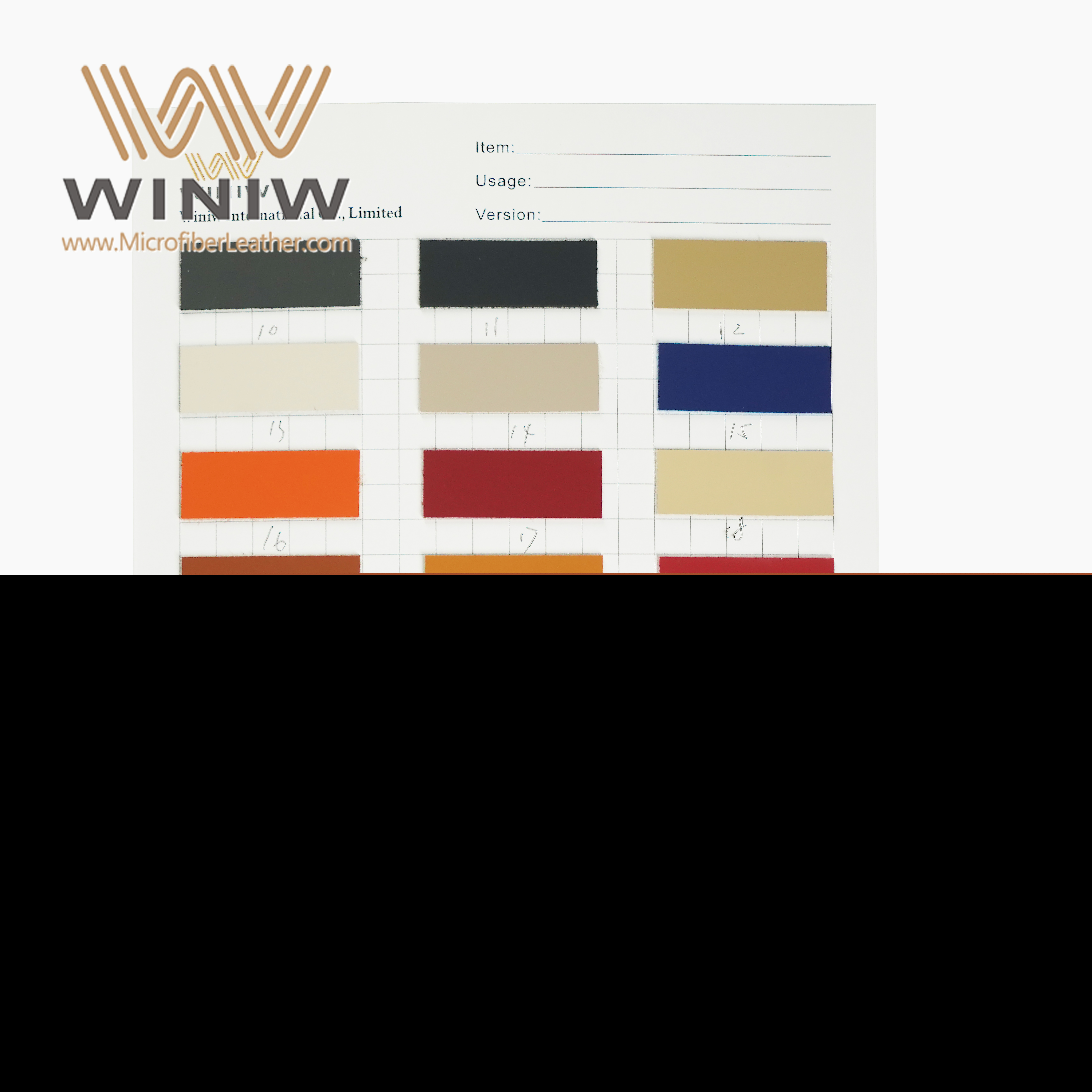 MaterialWaterproof Leather Fabric OdmhsasMicrofiber Suede Leather Brand Name WINIW Company Factory Wholesale Imitation Leather ManufacturersWidth 54