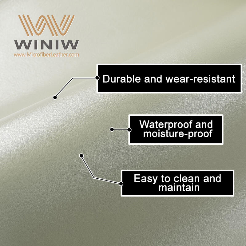 Material Microfiber PU Leather Brand Name WINIW Company Factory Wholesale Faux Leather ManufacturersWidth 54