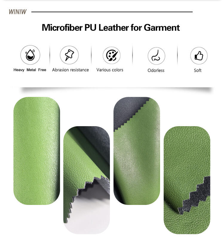 ItsWaterproof Leather Fabric Odmhsaslightweight, flexible structure ensures seamless integration into apparel designs, from tailored jackets to trendy trousers