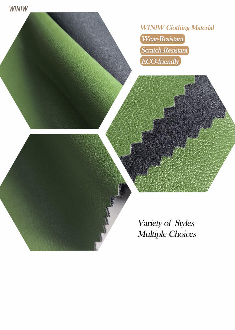 Material Microfiber PU Leather Brand Name WINIW Company Factory Wholesale Leather Fabric ManufacturersWidth 54