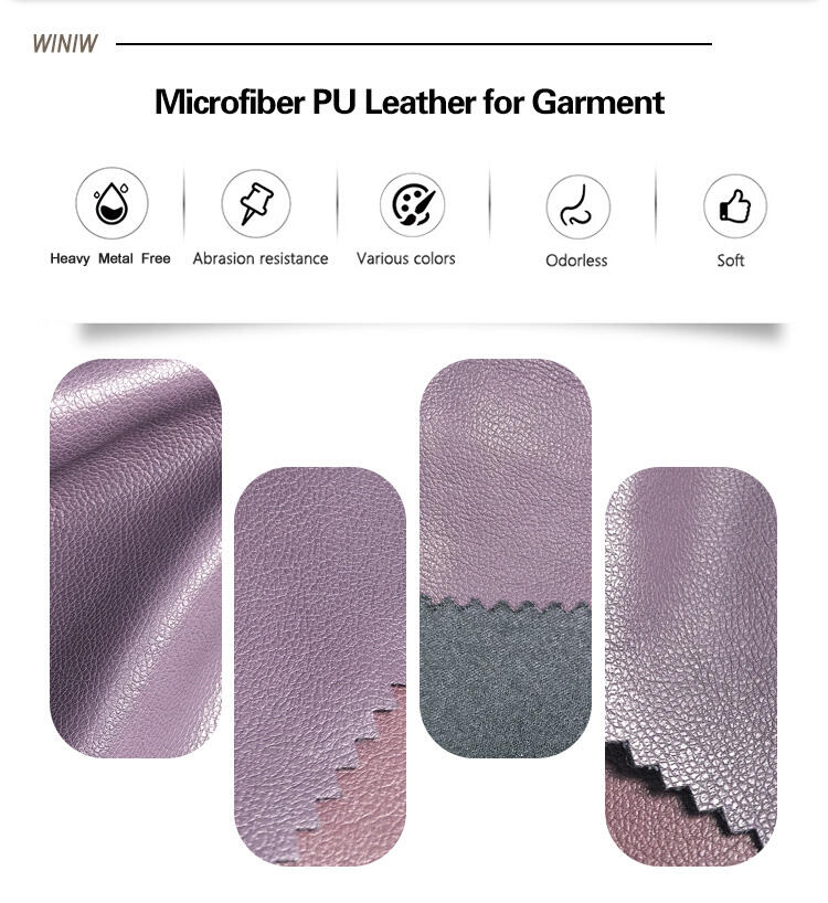 MaterialWaterproof Sofa MaterialityMicrofiber PU Leather Brand Name WINIW Company Factory Wholesale Patent Leather ManufacturersWidth 54