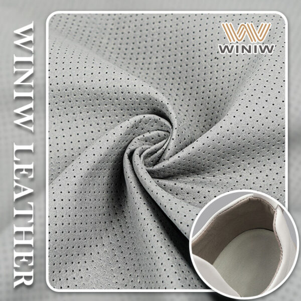 White Microfiber Leather Shoe Material Retailer