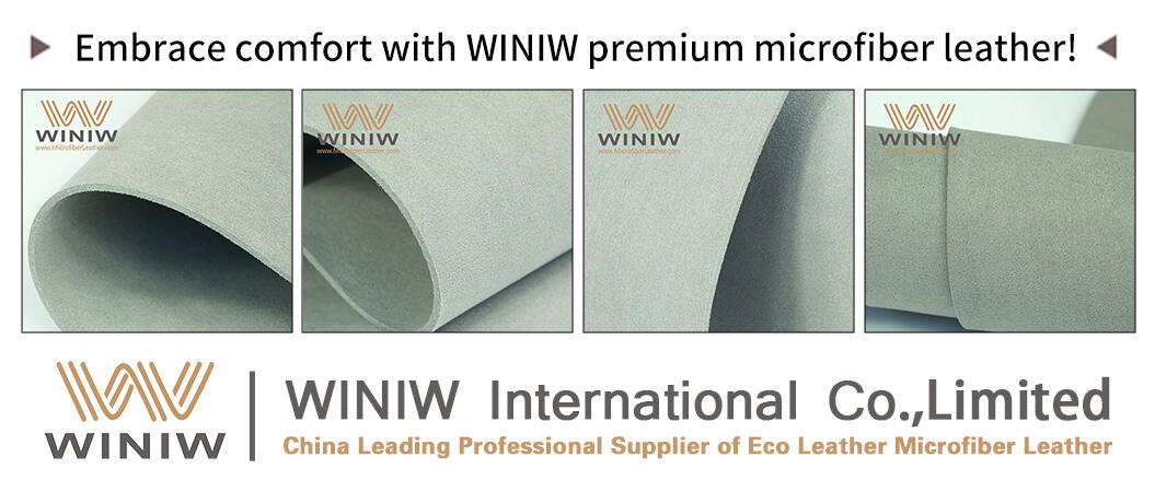 Material Microfiber Suede Leather Brand Name WINIW Company Factory Wholesale Patent Leather ManufacturersWidth 54