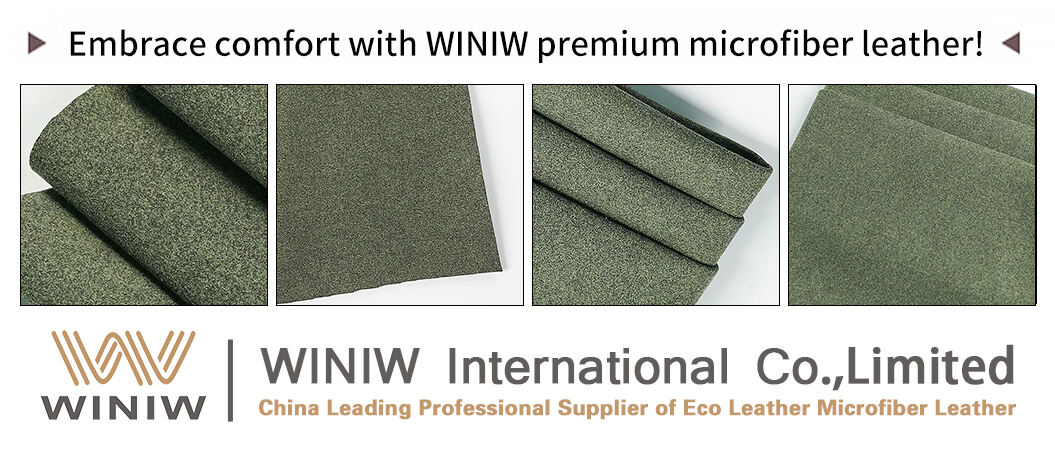 Material MicrofiberLeather Brand Name WINIW Company Factory Wholesale Leather Fabric ManufacturersWidth 54
