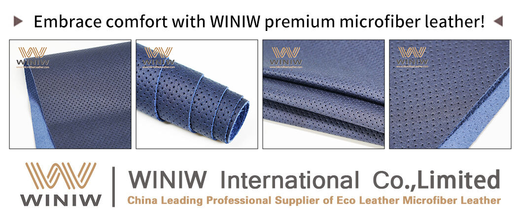 Material MicrofiberLeather Brand Name WINIW Company Factory Wholesale Leather ManufacturersWidth 54