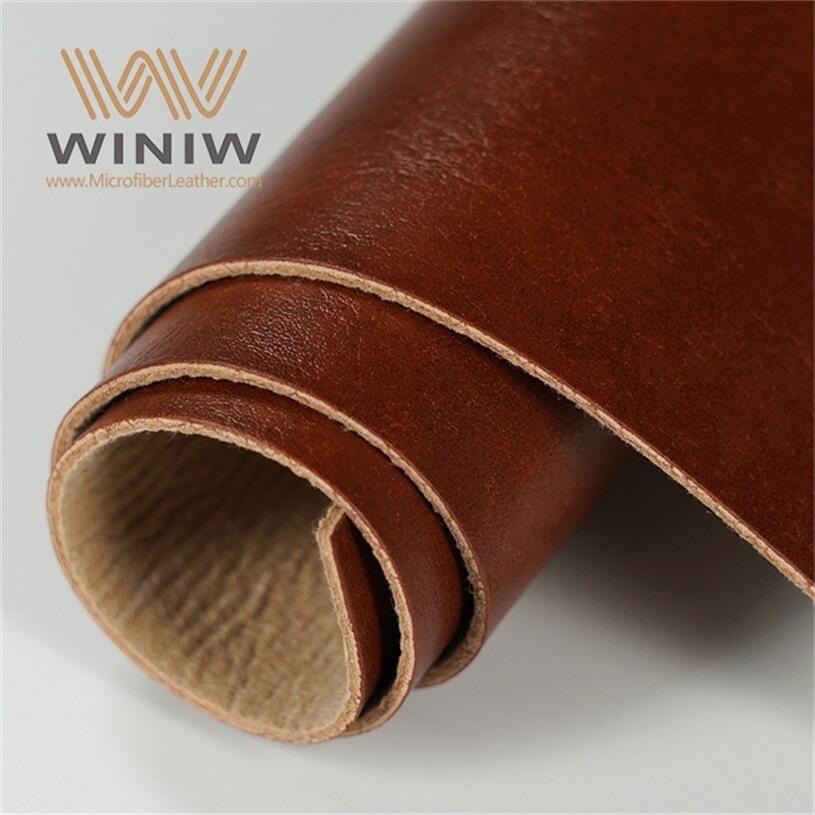 1.2mm Bright Appearance Making Logo Label PU Artifical Leather details