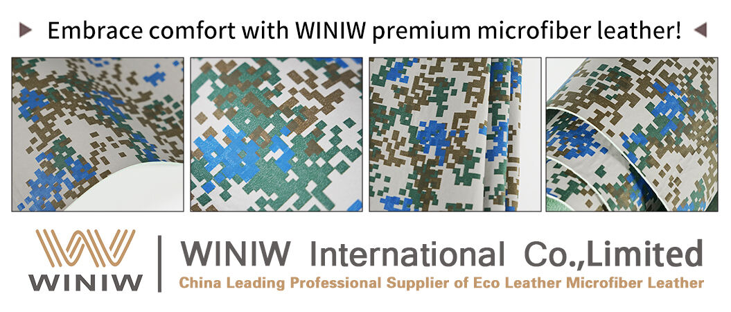 Material MicrofiberLeather Brand Name WINIW Company Factory Wholesale Imitation Leather ManufacturersWidth 54