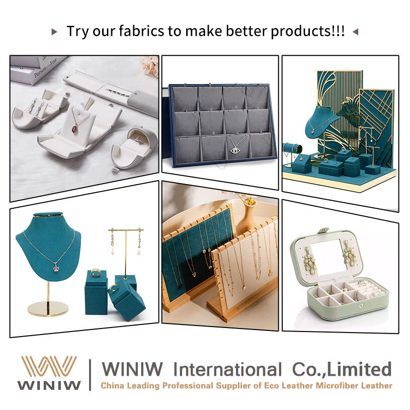 Dustproof Microfiber Leather Faux Suede Watch Boxes Making Material factory