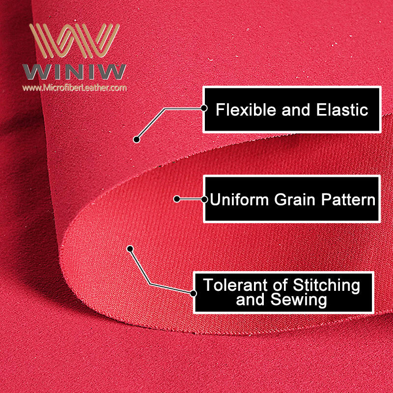 Material Microfiber Suede Leather Brand Name WINIW Company Factory Wholesale Nubuck Leather ManufacturersWidth 54