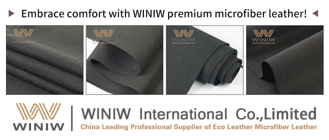 Material Microfiber Suede Leather Brand Name WINIW Company Factory Wholesale Microfiber Leather ManufacturersWidth 54