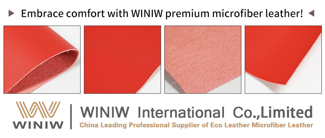 Material MicrofiberLeather Brand Name WINIW Company Factory Wholesale PU Material ManufacturersWidth 54