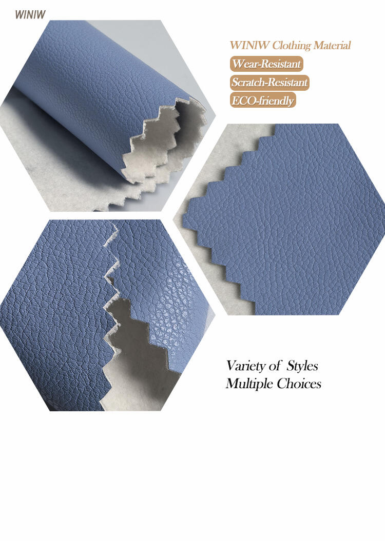 MaterialSofa Fabric Waterproof ImportersMicrofiber PU Leather Brand Name WINIW Company Factory Wholesale Leatherette Fabric ManufacturersWidth 54