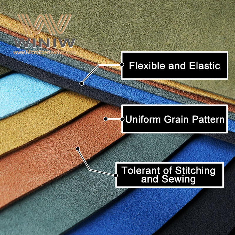 MaterialSuede Leather Waterproof SprayMicrofiber Suede Leather Brand Name WINIW Company Factory Wholesale Vinyl Leather ManufacturersWidth 54
