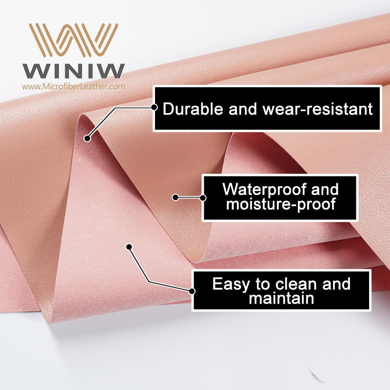 MaterialWaterproof Leather Fabric OdmhsasMicrofiber PU Leather Brand Name WINIW Company Factory Wholesale Leather ManufacturersWidth 54