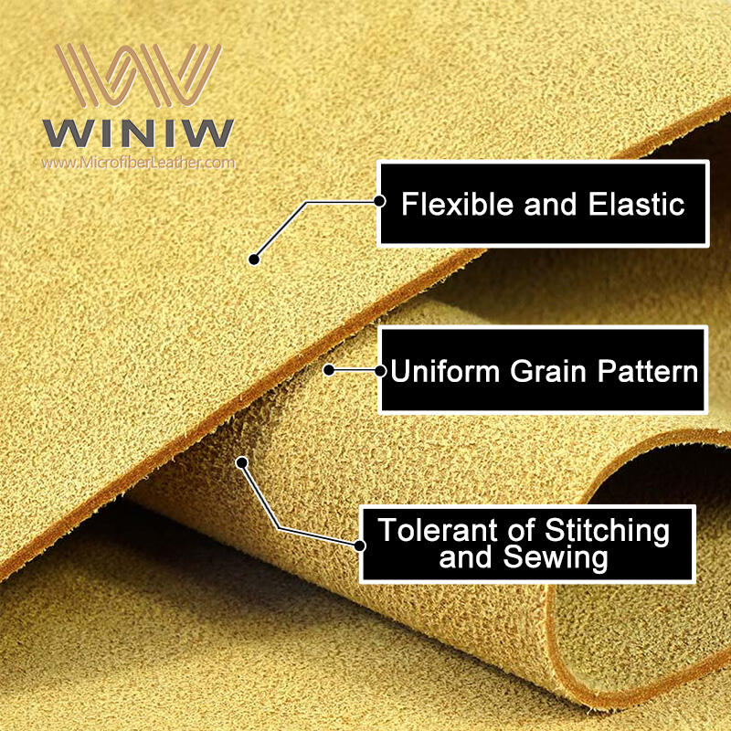 MaterialSuede Leather Waterproof ImportMicrofiber Suede Leather Brand Name WINIW Company Factory Wholesale PVC Leather ManufacturersWidth 54