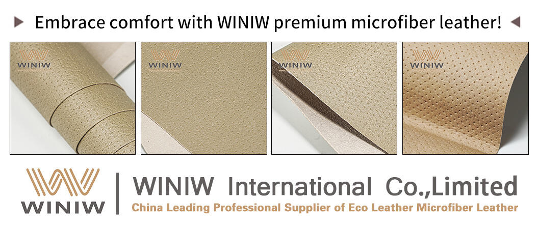 Material MicrofiberLeather Brand Name WINIW Company Factory Wholesale Nappa Leather ManufacturersWidth 54