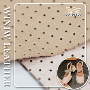 White Microfiber Leather Shoe Material Trader