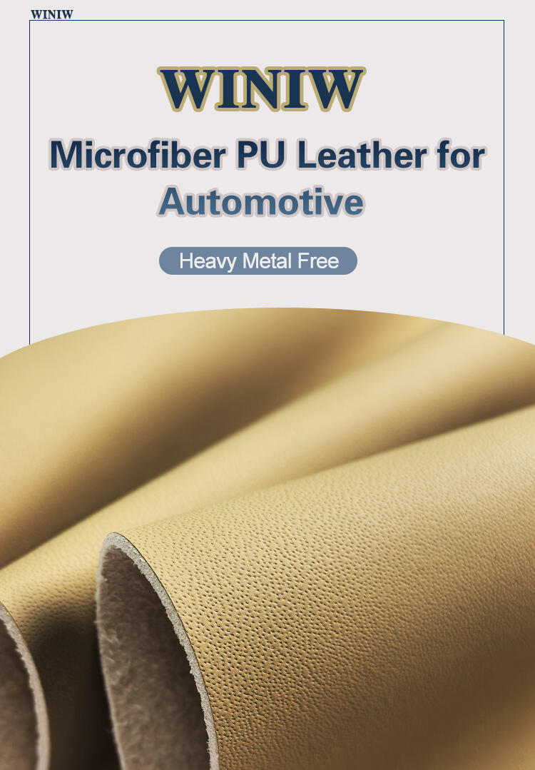 WINIWWaterproof Faux Leather CustomizeCompany Factory Wholesale Patent Leather ManufacturersUltra-Soft Microfiber PU Leather revolutionizes vehicle seating with its lightweight texture and eco-conscious design