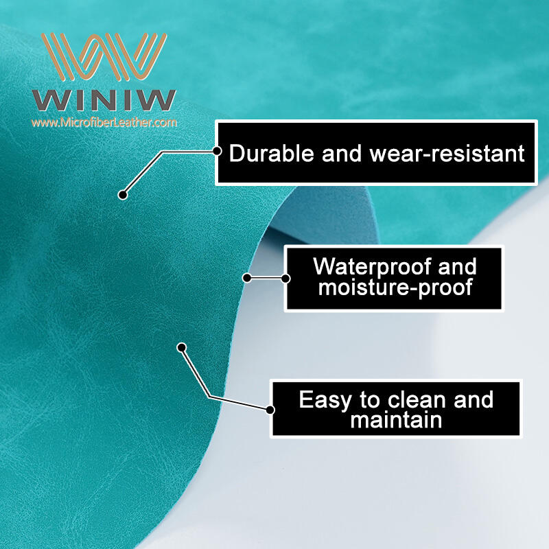 MaterialWaterproof Sofa Material WholesalerMicrofiber PU Leather Brand Name WINIW Company Factory Wholesale Nubuck Leather ManufacturersWidth 54