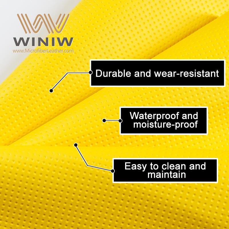 Material Microfiber PU Leather Brand Name WINIW Company Factory Wholesale PU Material ManufacturersWidth 54