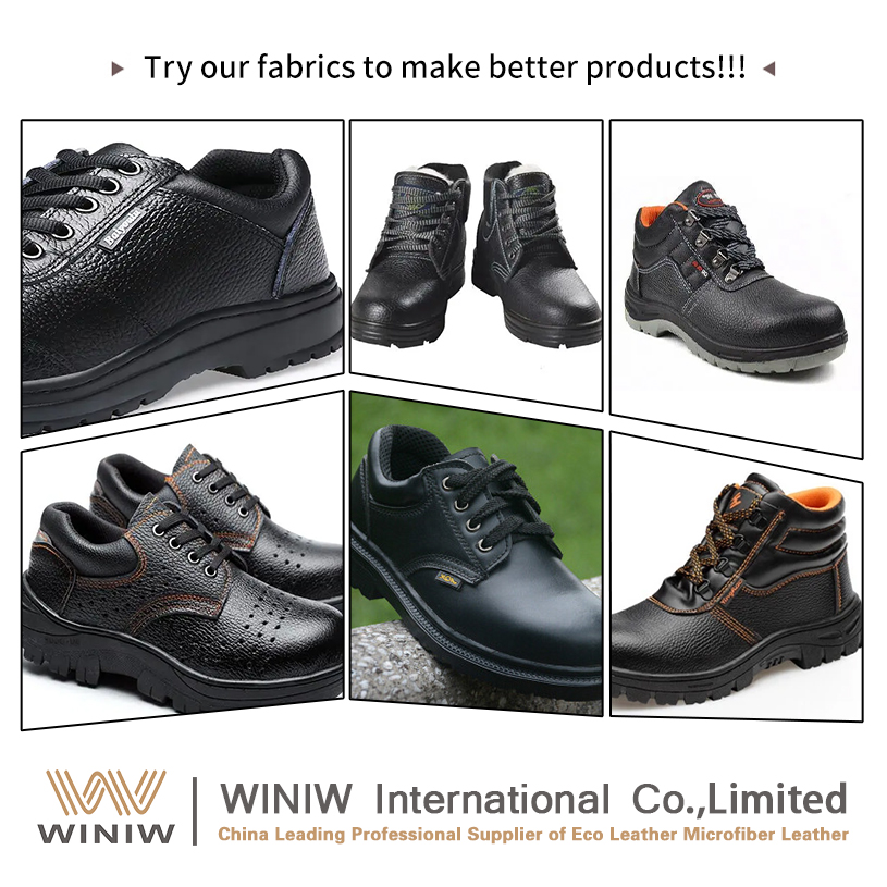 Wear-resistant Microfiber Artificial Vegan Leather For Safety Shoes details