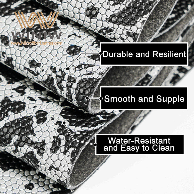 Constructed from high-quality microfiber materials, this composite leather combines the look and feel of genuine leather with superior performance characteristics