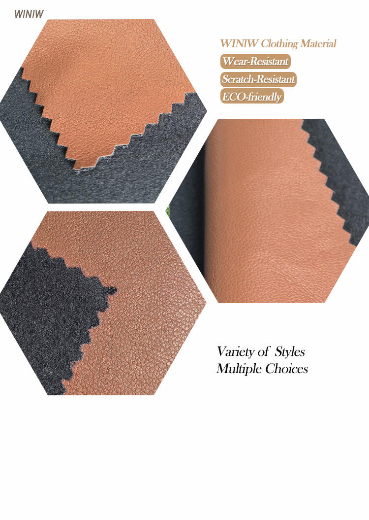 MaterialDurable Sofa Fabric TraderMicrofiber PU Leather Brand Name WINIW Company Factory Wholesale Leather Fabric ManufacturersWidth 54