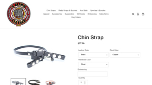 5 Alarm Leather - Chin Strap