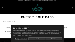 Ace of Clubs Golf Co - Custom Golf Bags