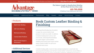 Advantage Book Binding - Custom Leather Binding Services