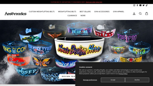 Aesthreadics - Custom Weightlifting Belts