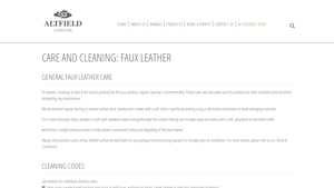 Altfield - Faux Leather Care