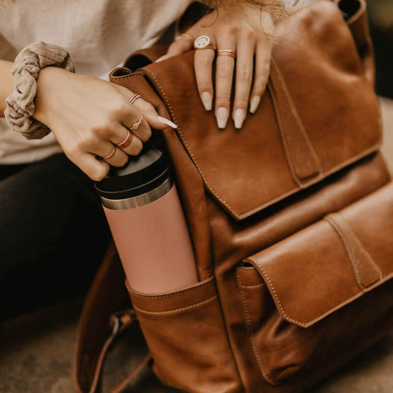 An application scenario or product detail of american leather company backpack - Image 12