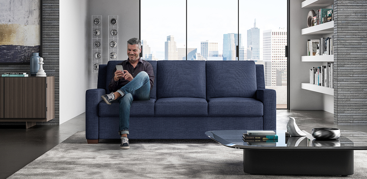 An application scenario or product detail of american leather company sofa - Image 15
