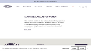 American Leather Co - Women's Leather Backpacks