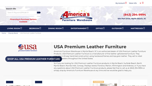 USA Premium Leather Furniture - In Stock Leather Sofa and Loveseat