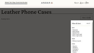 Andar - The Aspen Leather Phone Case