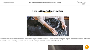 Angel Jackets - Faux Leather Apparel
