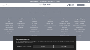 Anniemos - Leather Fabric Mix Sofas