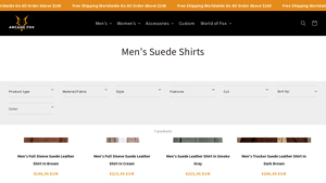 Arcane Fox - Men's Suede Shirts