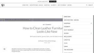 Architectural Digest - Leather Care Essentials