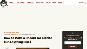 Art of Manliness - Leather Crafting Essentials
