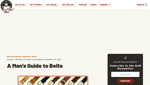 Art of Manliness - Belts