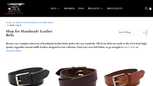 Scottsdale Belt Company - Classic Black 1.5 Leather Belt