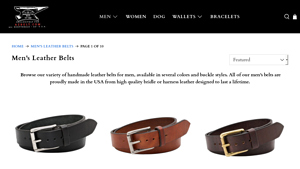 Scottsdale Belt Company - Men's Leather Belts