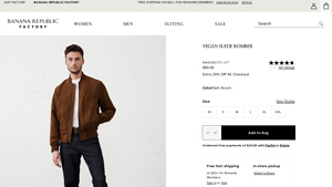 Banana Republic - Vegan Suede Bomber