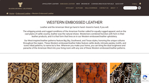 Barbarossa Leather - Western Embossed Designs